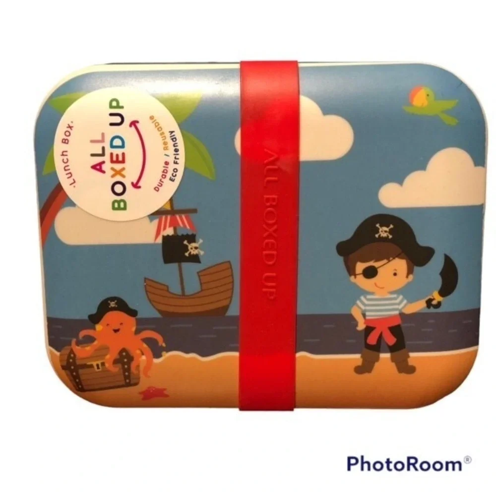 Eco One All Boxed Up Pirate Lunch Box Durable Reusable Eco Friendly New